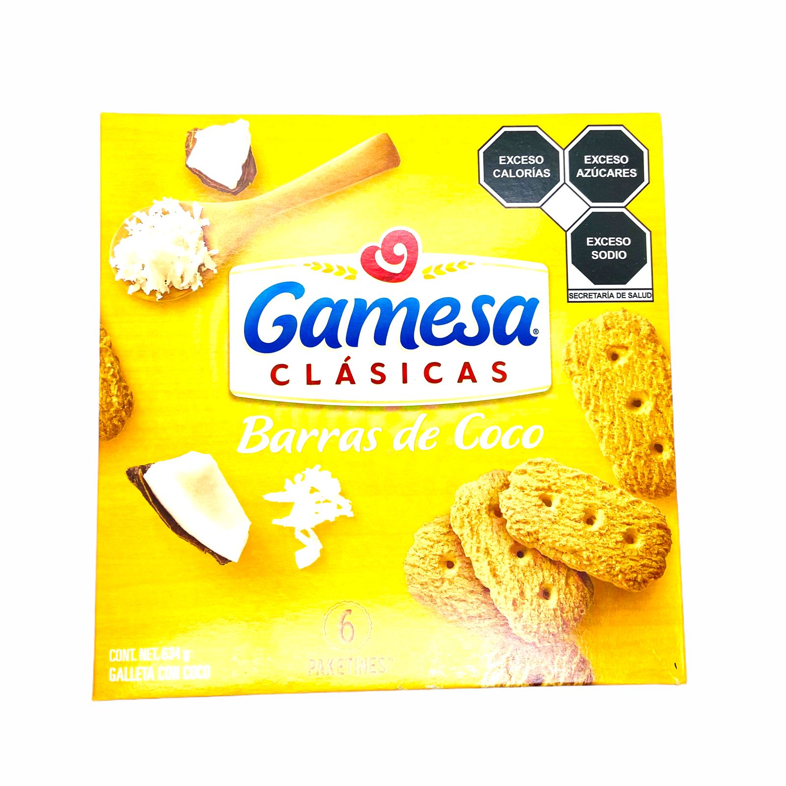 Galletas Barras de Coco Gamesa 490g - Producto de Galletas en Super La Bodeguita