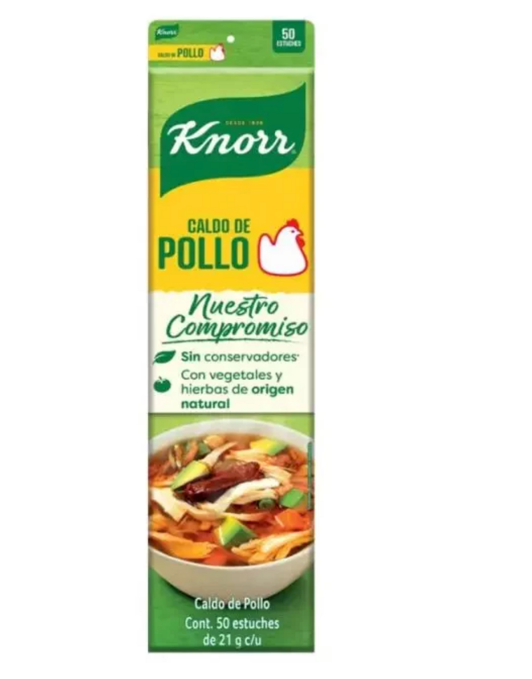 Knorr Zuisa Caldo De Pollo Por Exibidor 50 Cajitas - Producto de Abarrotes Varios en Super La Bodeguita