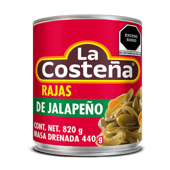 Chiles En Rajas La Costeña 820g - Producto de Abarrotes Varios en Super La Bodeguita