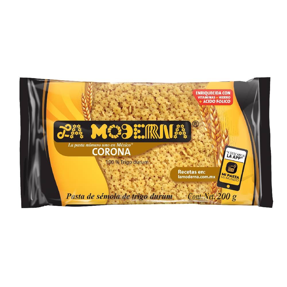 Pasta La Moderna Corona 200g - Producto de Abarrotes Varios en Super La Bodeguita