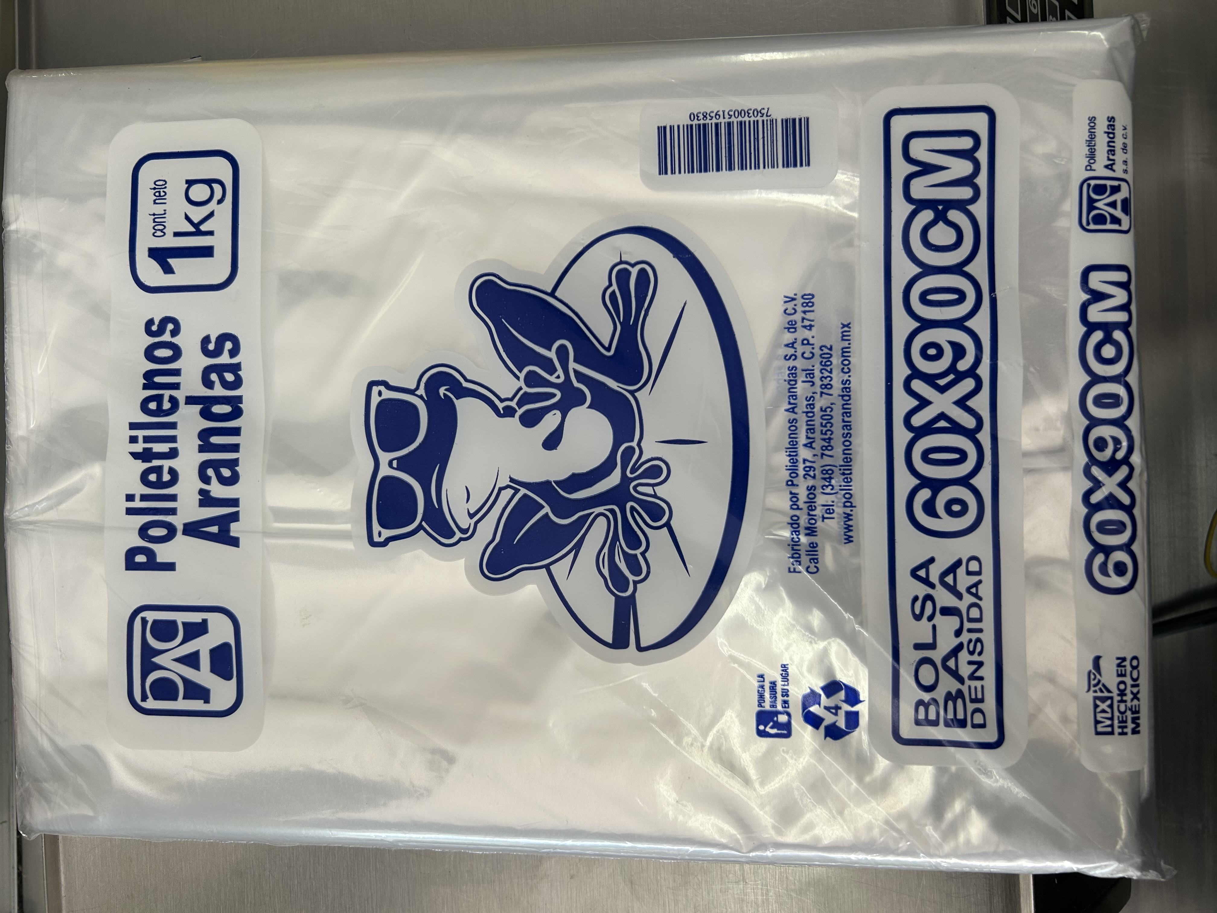Polietilenos Arandas Bolsa 60x90 - Producto de Abarrotes Varios en Super La Bodeguita