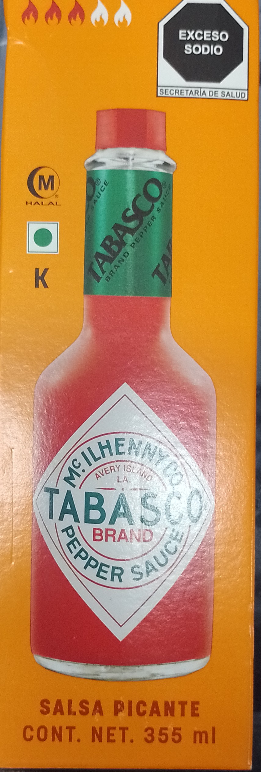 Salsa Tabasco picante 355ml - Producto de Abarrotes Varios en Super La Bodeguita