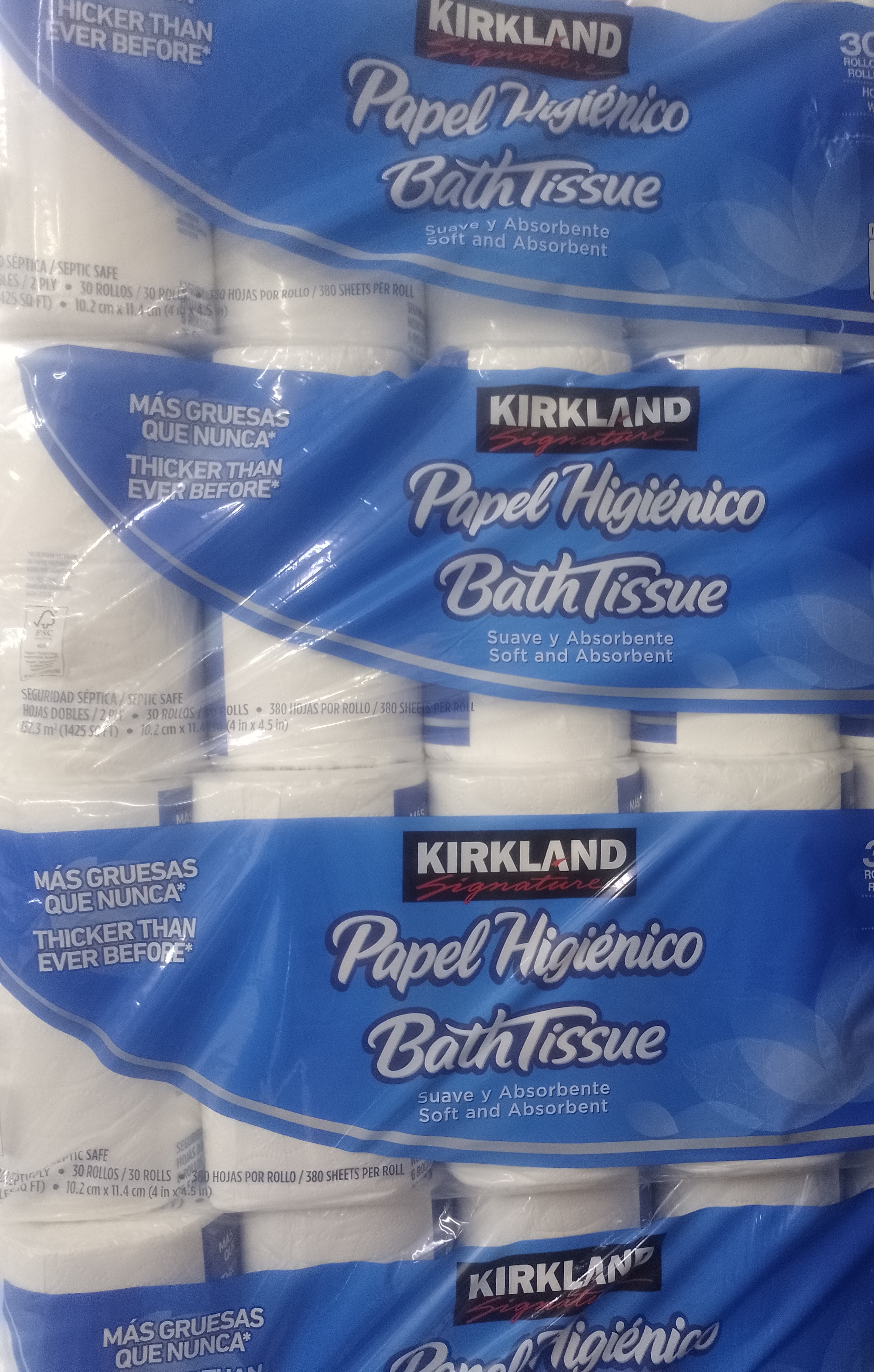 Papel Higiénico Kirkland 380h - Producto de Ofertas en Super La Bodeguita