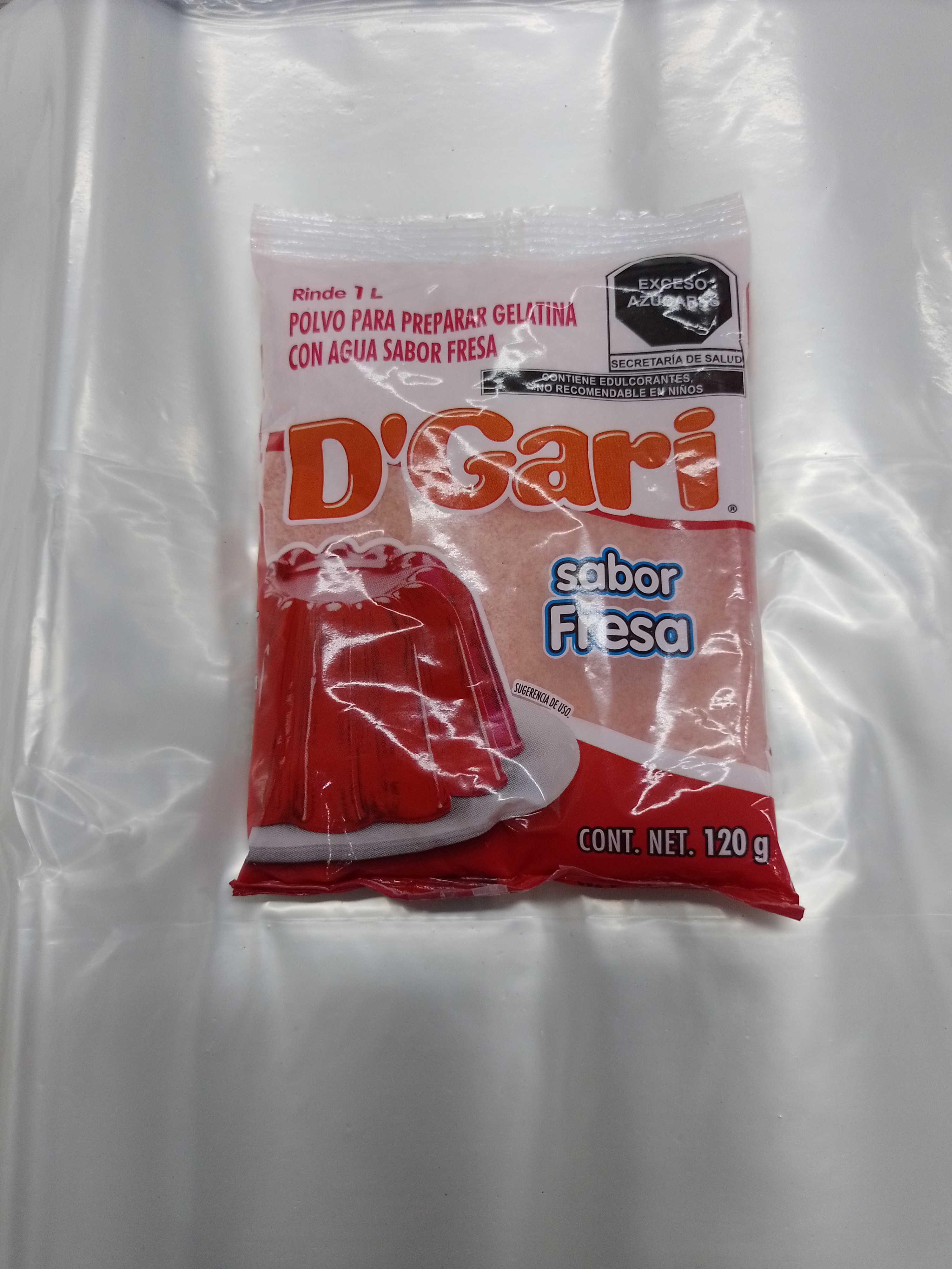 Gelatina D,Gari Fresa De Agua 120g - Producto de Abarrotes Varios en Super La Bodeguita