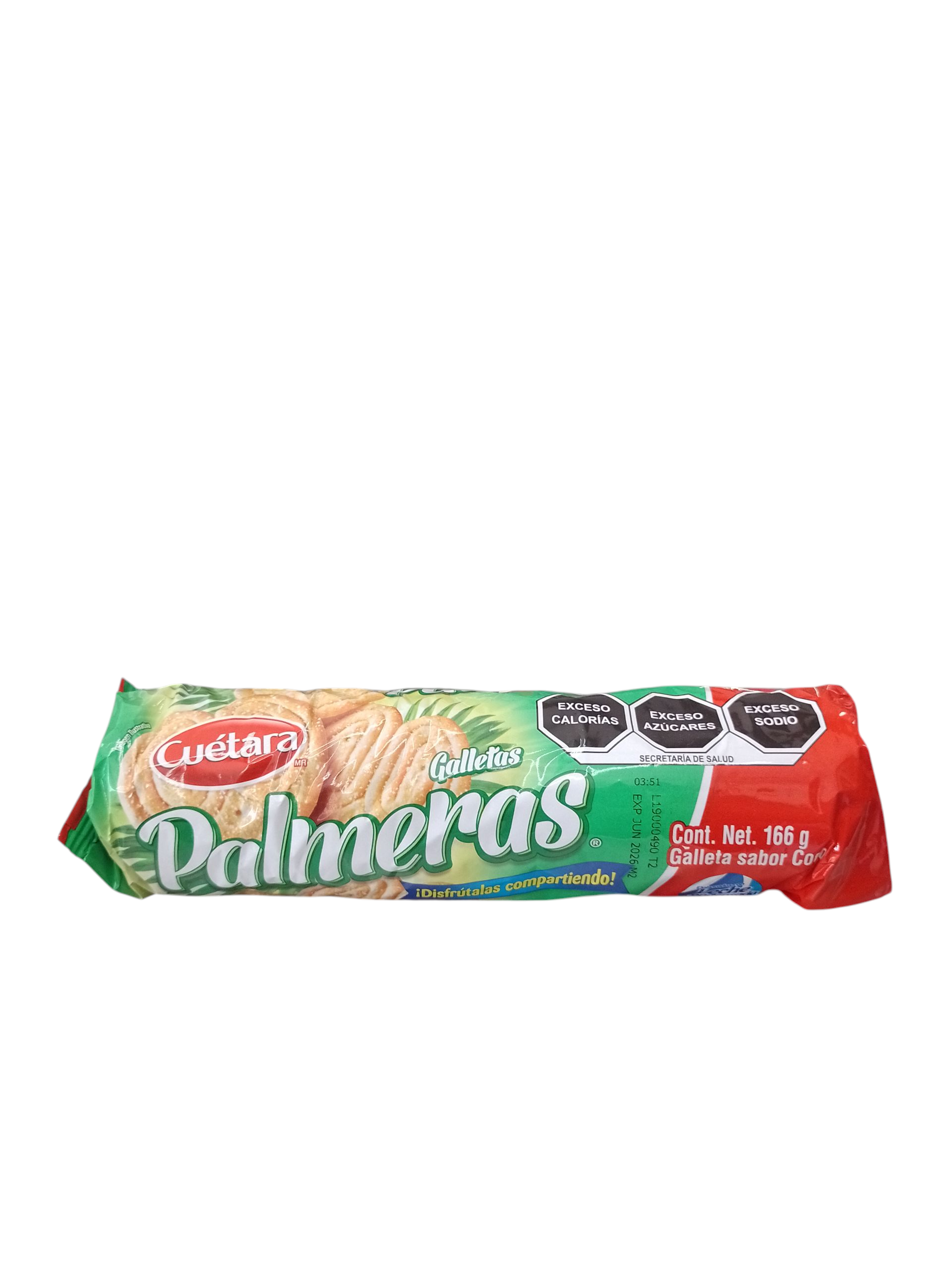 Palmeras Galleta Cuetara 166g        - Producto de Galletas en Super La Bodeguita