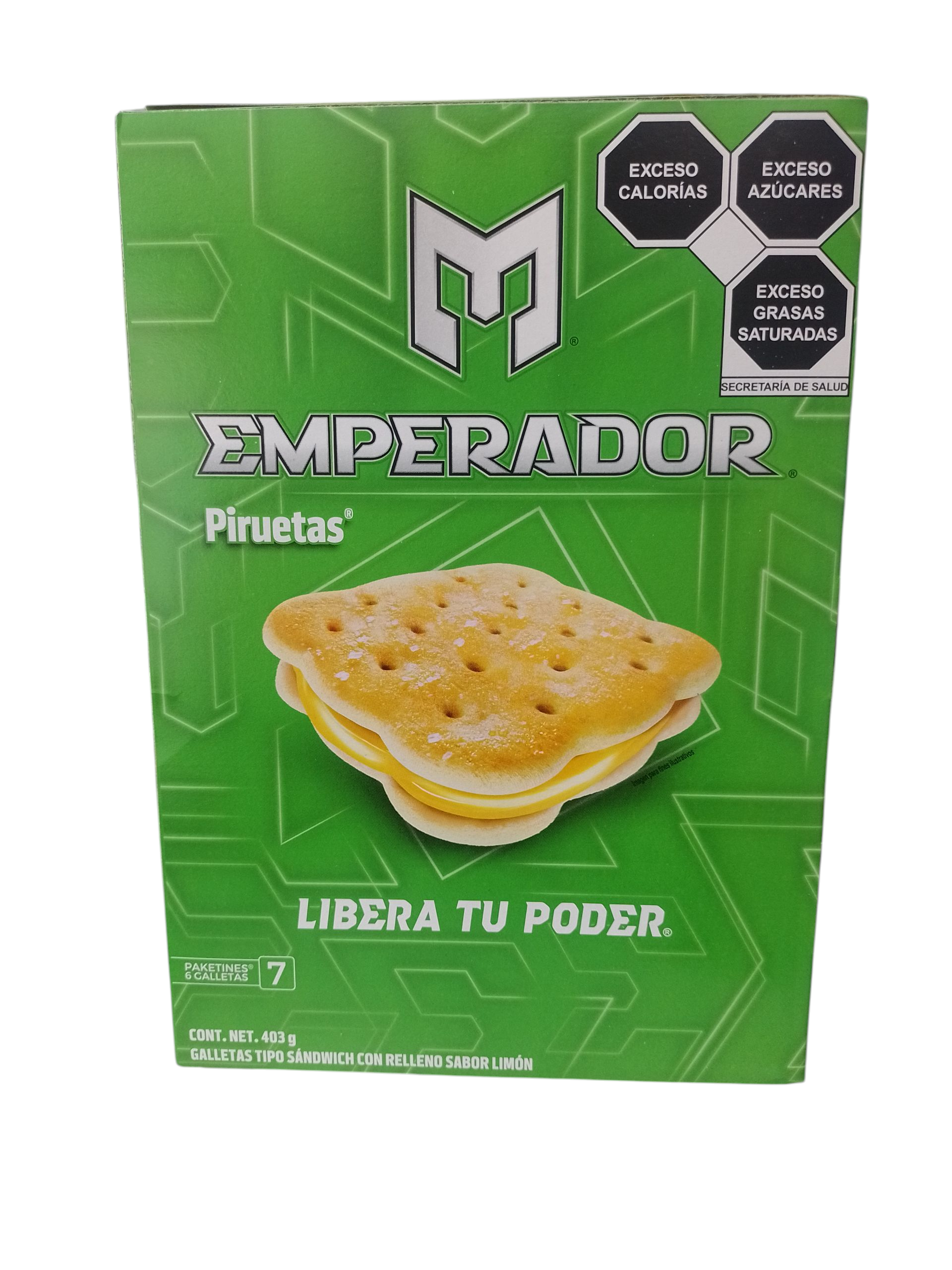 GAMESA EMPERADOR PIRUETAS 403g           - Producto de Galletas en Super La Bodeguita
