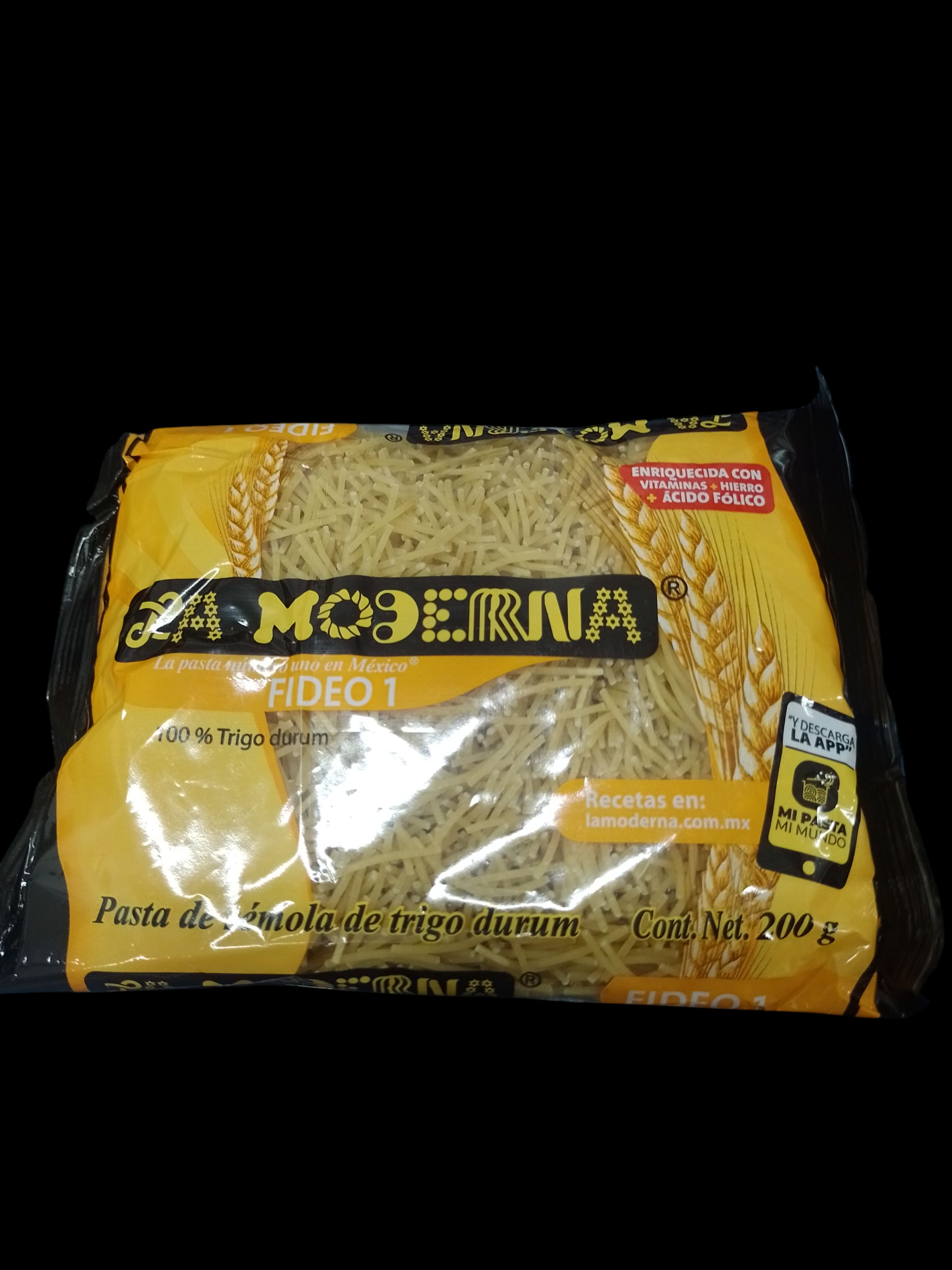 Fideo#1 Pasta La Moderna 200g - Producto de Abarrotes Varios en Super La Bodeguita