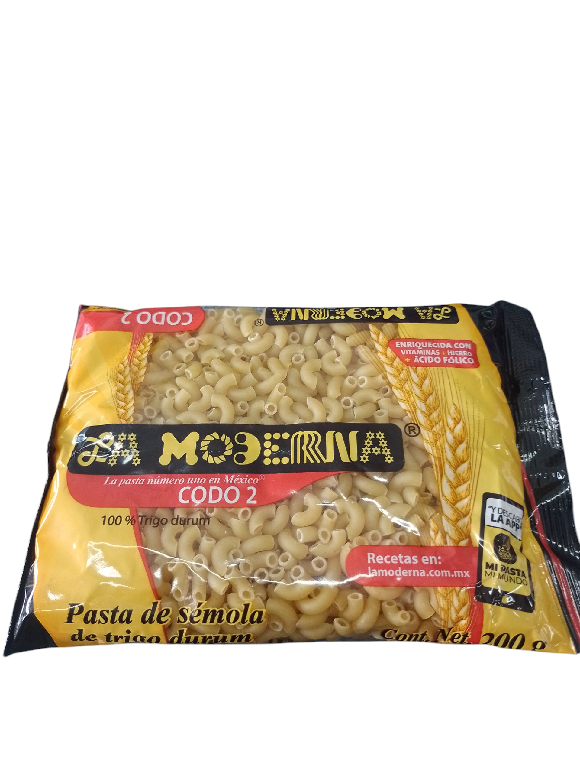 Pasta La Moderna Codo#2  200g - Producto de Abarrotes Varios en Super La Bodeguita
