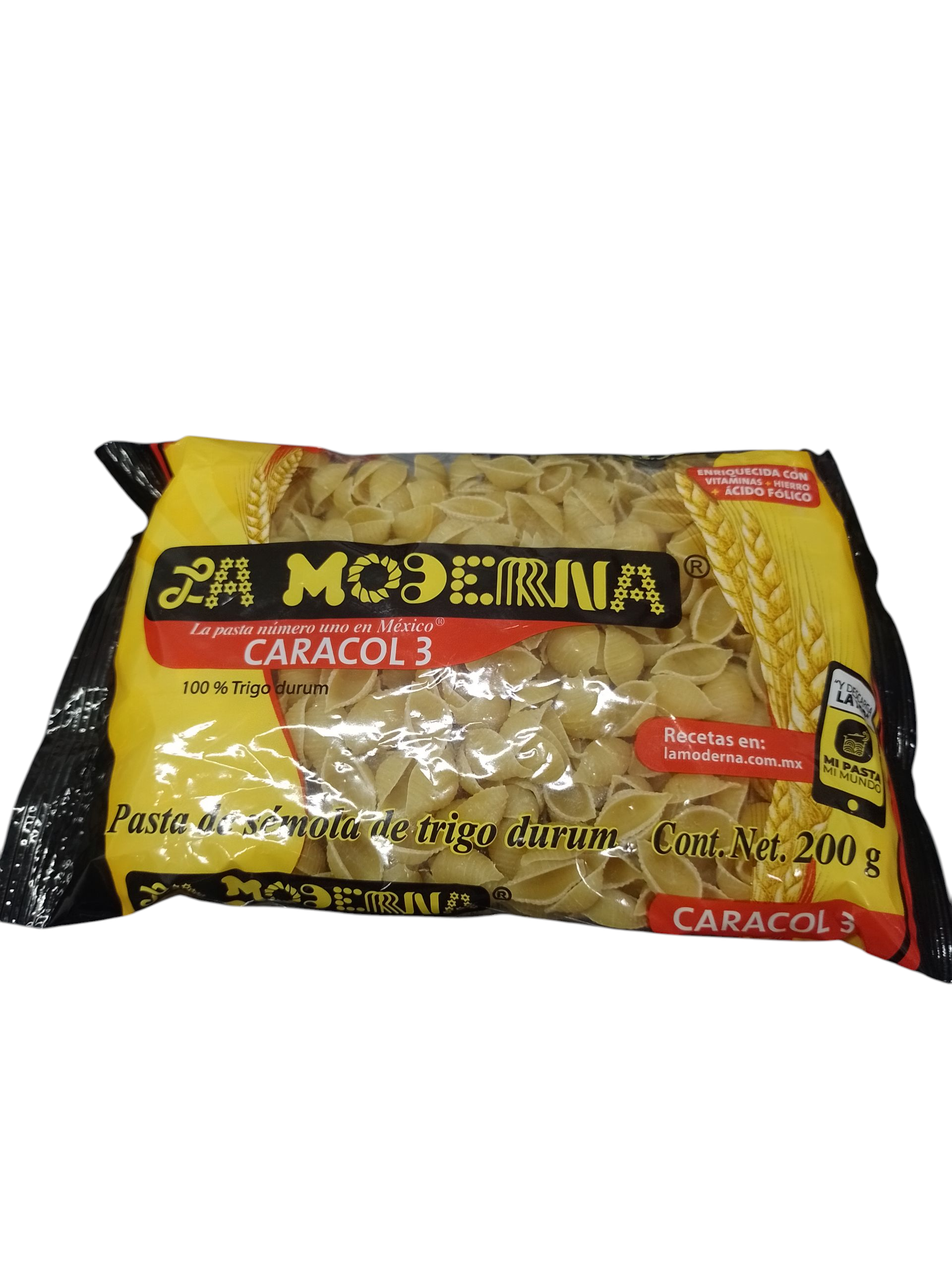 Caracol#3 Pasta La Moderna 200g - Producto de Abarrotes Varios en Super La Bodeguita