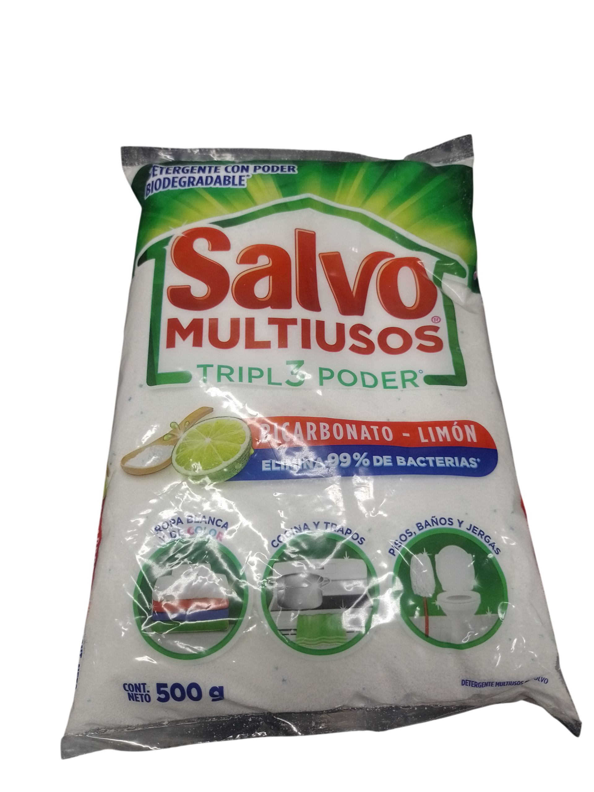 Detergente Salvo Multiusos Poder 500g - Producto de Abarrotes Varios en Super La Bodeguita