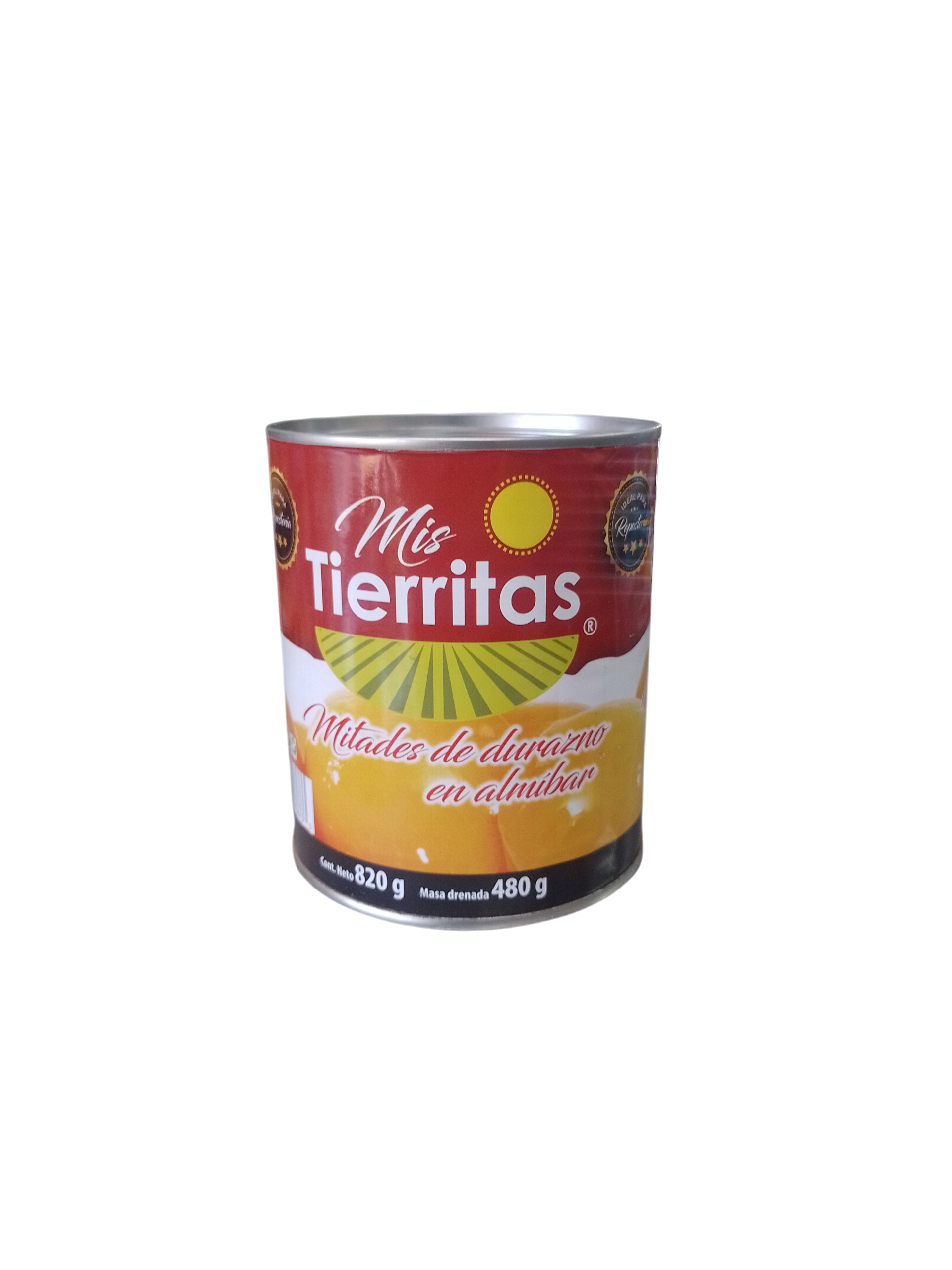 Duraznos Mitades Mis Tierritas 480h - Producto de Abarrotes Varios en Super La Bodeguita
