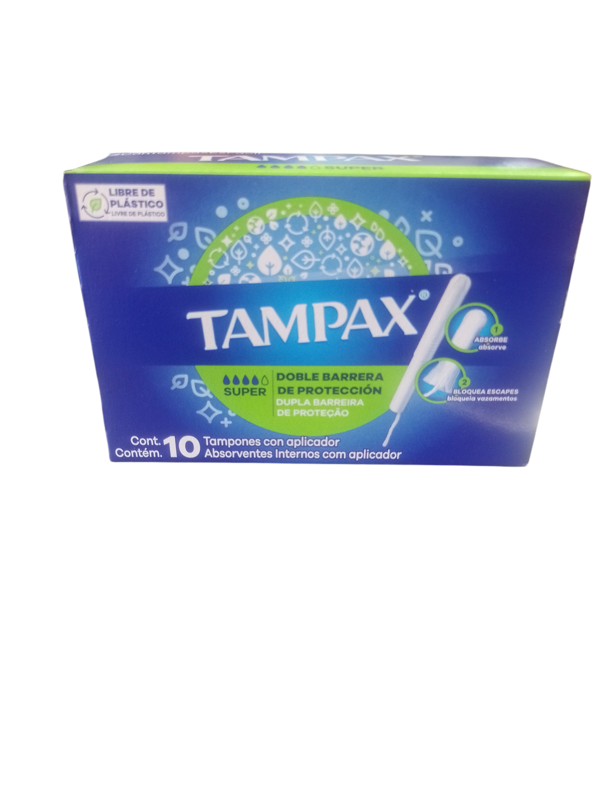 Tampax super cnt 10 pz  - Producto de Abarrotes Varios en Super La Bodeguita
