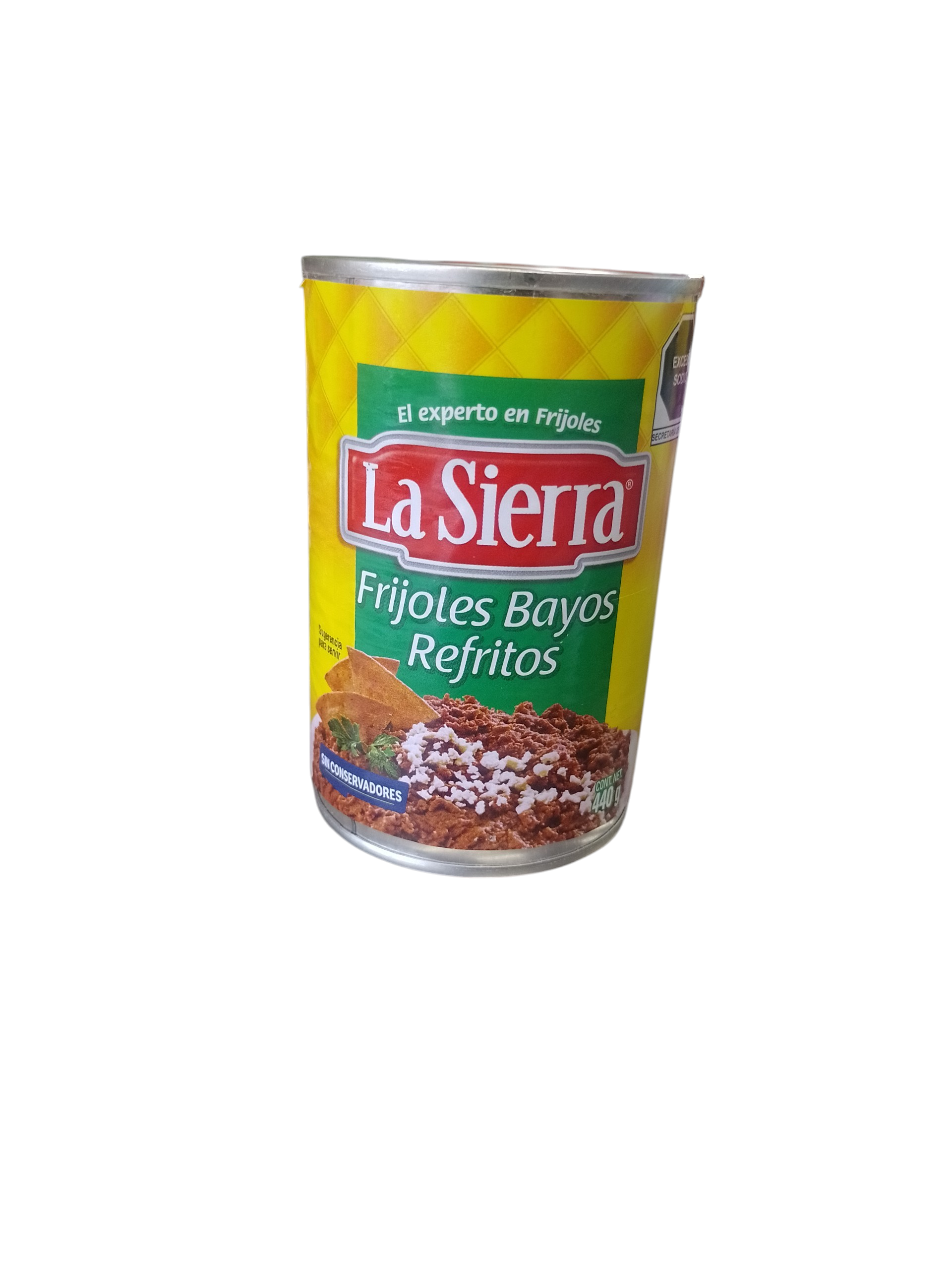 La sierra frijoles bayos refritos lata 440g - Producto de Abarrotes Varios en Super La Bodeguita