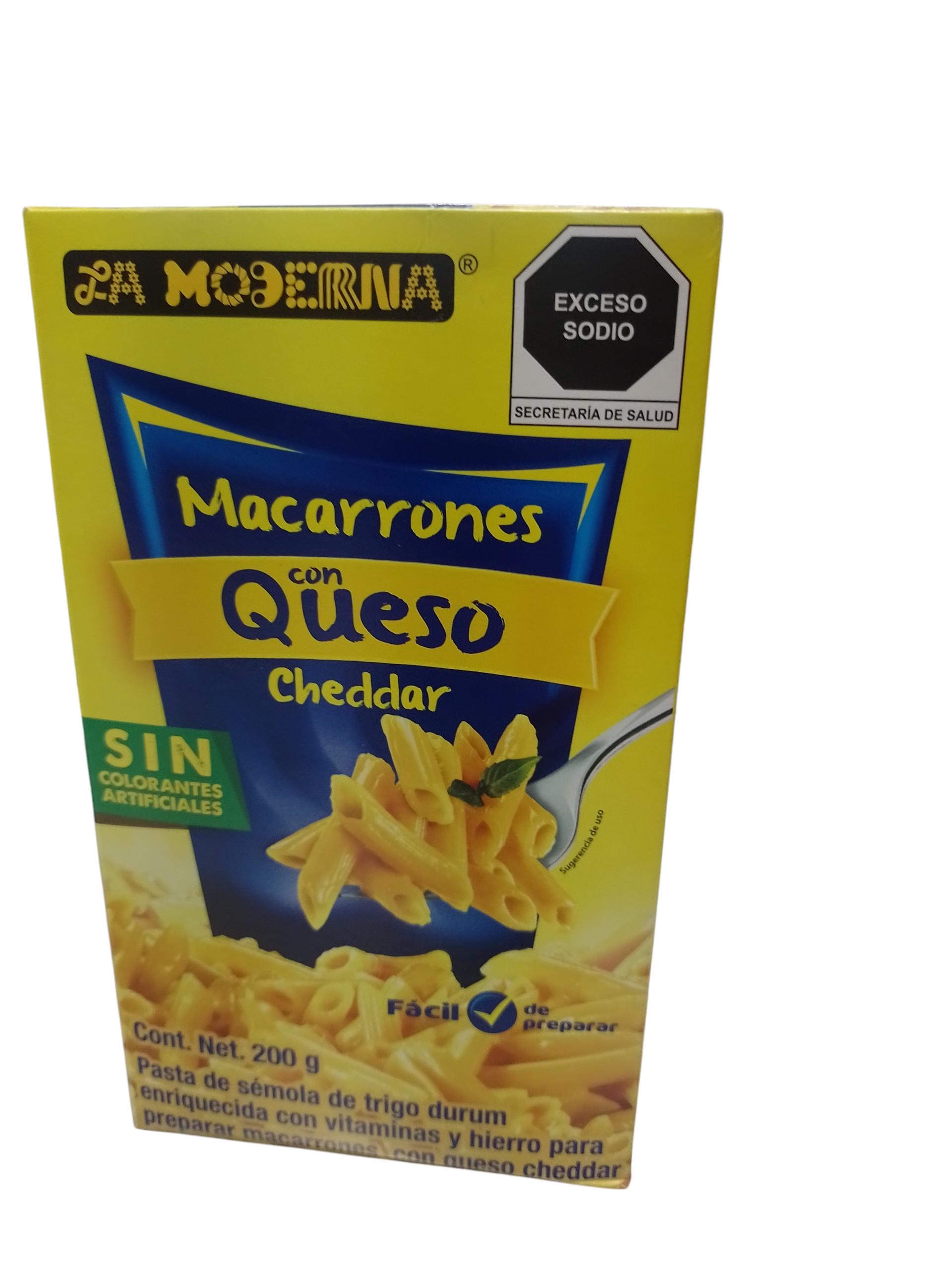 La moderna macarrones con queso 200g - Producto de Abarrotes Varios en Super La Bodeguita