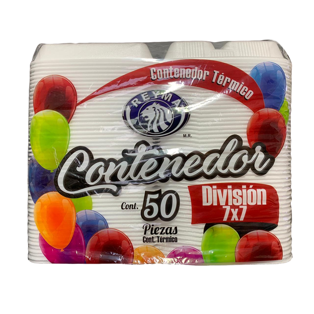 Contenedor 7x7 división 4/50 - Producto de Abarrotes Varios en Super La Bodeguita