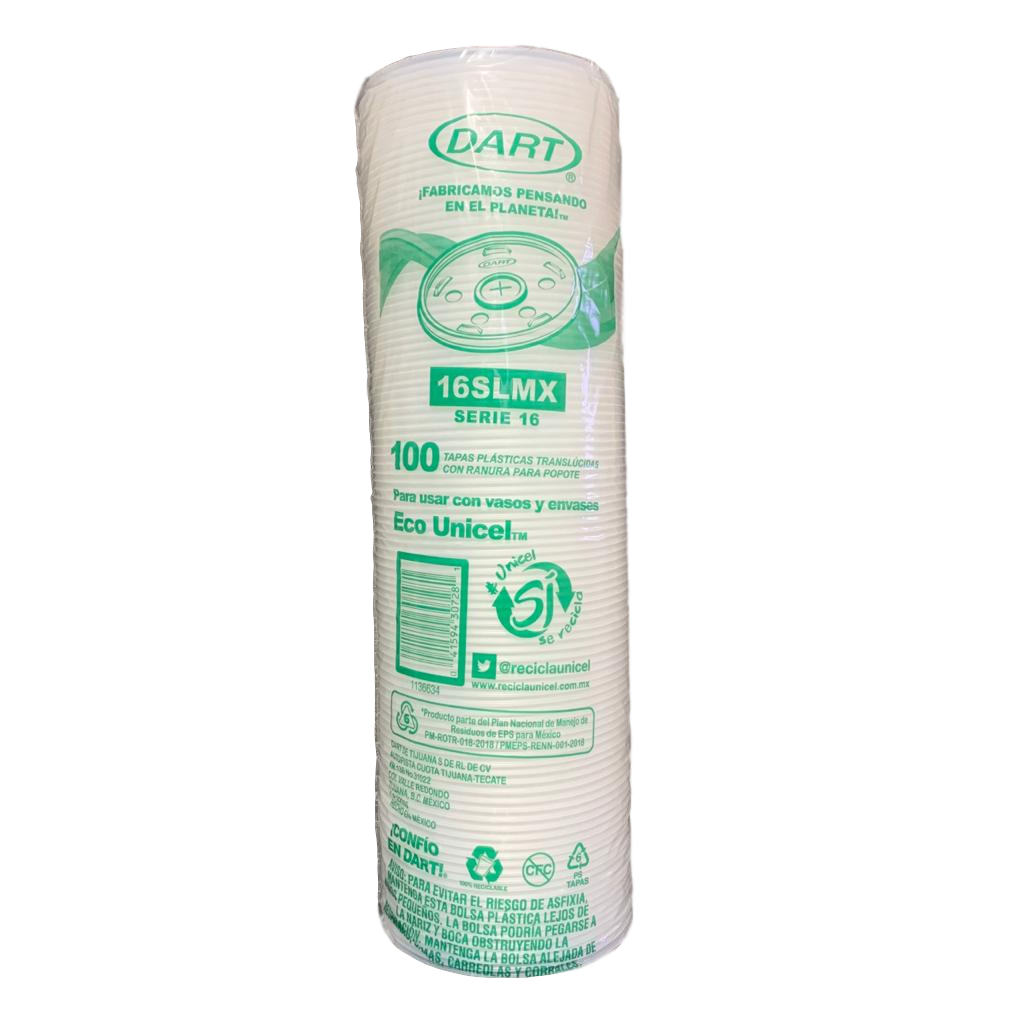 Tapadera Dart 16SLM 100pz - Producto de Abarrotes Varios en Super La Bodeguita