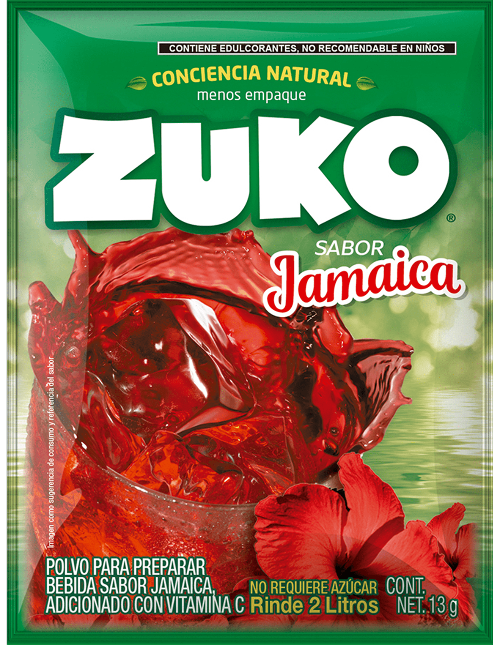 Zuko Bebida Sabor Jamaica 13g - Producto de Abarrotes Varios en Super La Bodeguita