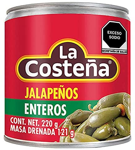 LA COSTEÑA jalapeños ENTEROS 220G - Producto de Abarrotes Varios en Super La Bodeguita
